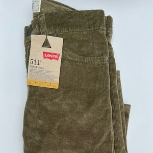 Levi’s 511 Boy’s Corduroys Size 10 Reg Olive Khaki